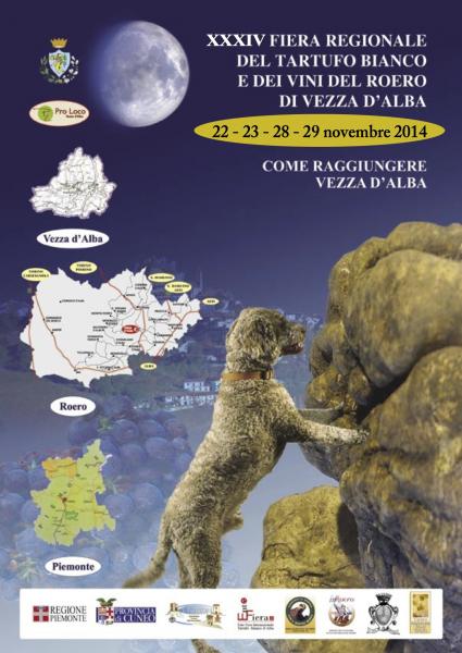 XXXIV Fiera Regionale Del Tartufo e dei vini del Roero di Vezza d’Alba 22-23-28-29 Novembre
