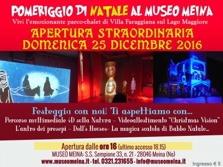 Natale multimediale al Museo Meina nel parco-chalet di Villa Faraggiana sul Lago Maggiore