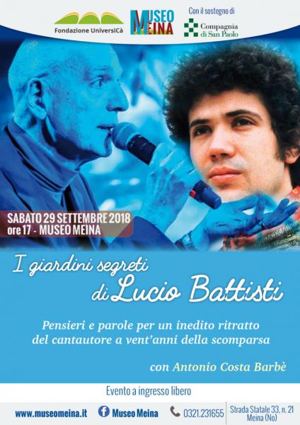29 settembre: evento “Nei giardini segreti di Lucio Battisti”