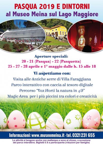 Pasqua 2019 e dintorni al cultural park del Lago Maggiore