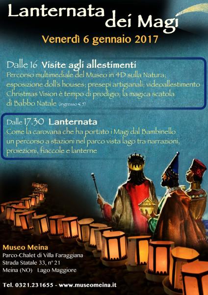 EPIFANIA CON LANTERNATA AL MUSEO MEINA SUL LAGO MAGGIORE