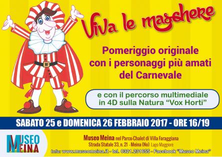 VIVA LE MASCHERE AL MUSEO MEINA