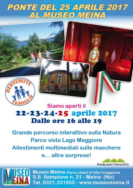 PONTE DEL 25 APRILE AL MUSEO MEINA SUL LAGO MAGGIORE
