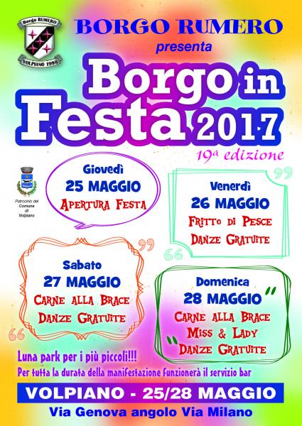 Borgo RUMERO in Festa