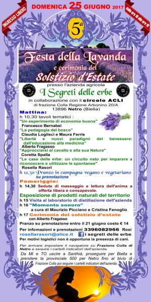 5° Festa della lavanda e cerimonia del solstizio d'estate