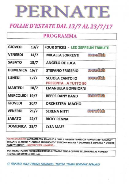 Follie d'Estate 2017