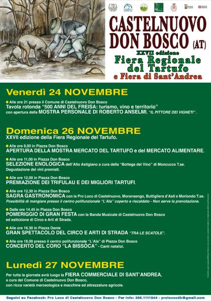 XXVII edizione della Fiera Regionale del Tartufo 2017