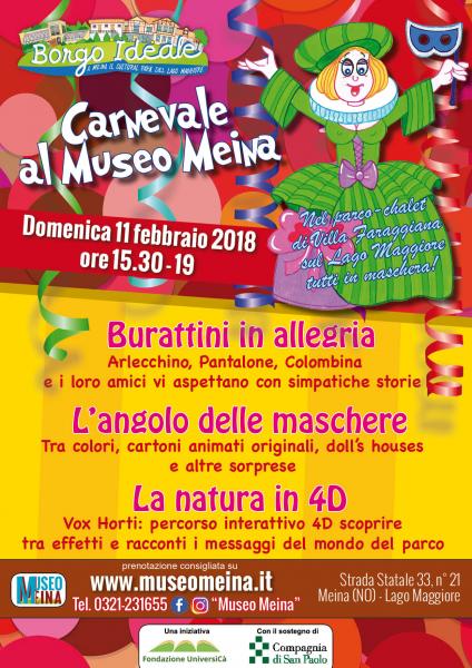 11 FEBBRAIO CARNEVALE AL MUSEO MEINA SUL LAGO AMGGIORE