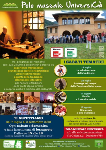 ALLA SCOPERTA DELLA CIVILTA’ ALPINA NEL POLO MUSEALE UNIVERSICA’ A DRUOGNO IN VALLE VIGEZZO