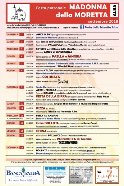 FESTA DELLA MORETTA - ALBA