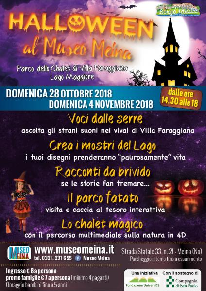 HALLOWEEN CON I BAMBINI NEL PARCO DEL MUSEO MEINA SUL LAGO MAGGIORE
