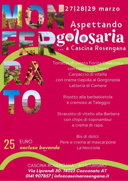 Aspettando Golosaria Monferrato 2020