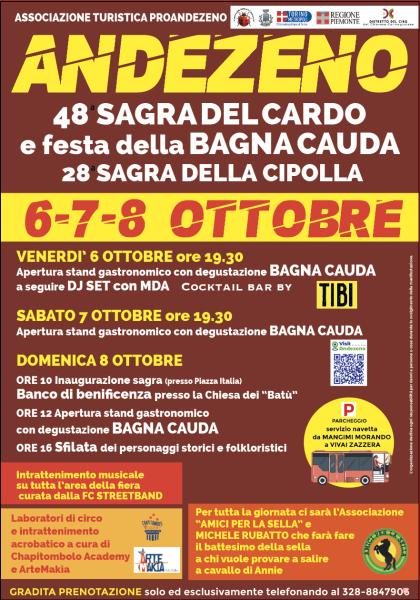 48 SAGRA DEL CARDO, DELLA BAGNA CAUDA E CIPOLLA PIATTELLINA ANDEZENO (TO)