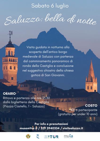 Saluzzo: bella di notte