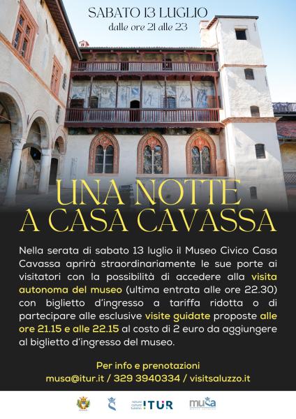 Una notte a Casa Cavassa