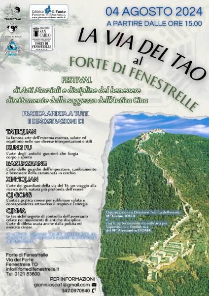 LA VIA DEL TAO al FORTE DI FENESTRELLE