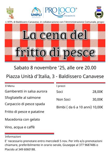 La cena del fritto di pesce