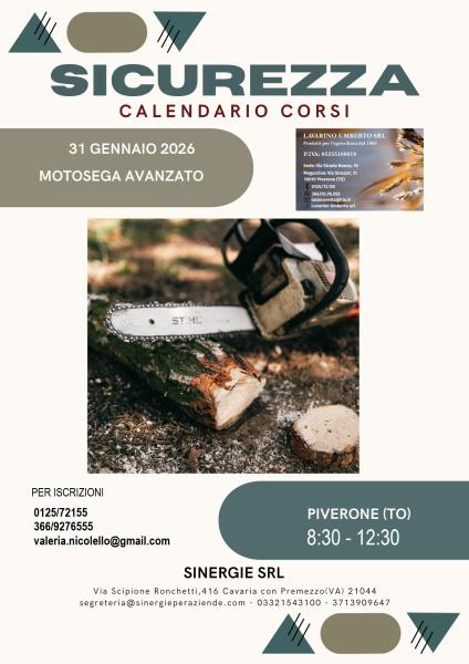 🪚 Corso per l’uso in sicurezza della motosega